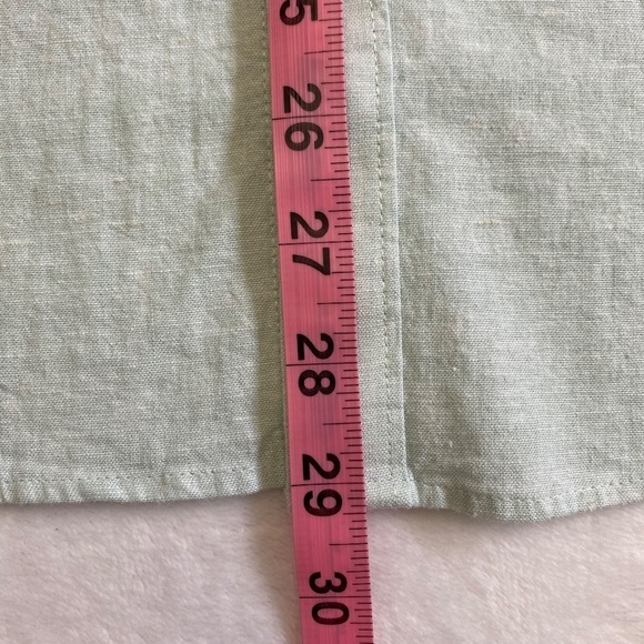 Original Penguin Linen Blend Woven Button-Down, Surf Spray/Light Green Small NWT - Picture 12 of 16